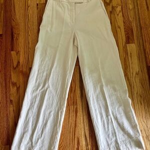 Mango - off-white wide leg trousers. Size 4